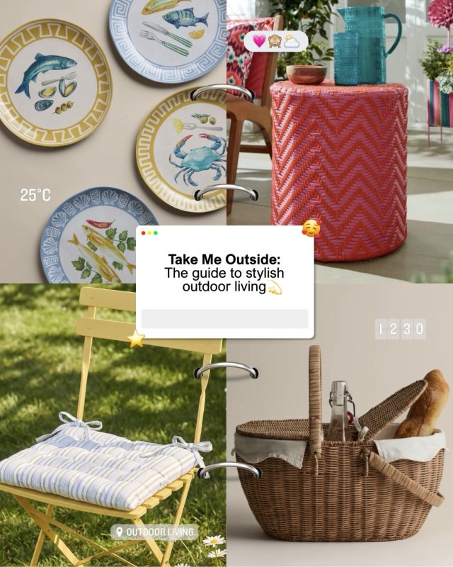 Take your space outside! 🌿✨🌷🧚As the temperatures rise, let your garden, patio, or balcony become a seamless extension of your home — a place to relax, host, and enjoy all season long.Choose deeper modular sofas in warm earthy tones, swap cool greys for sage green, terracotta, and sea blue, and layer in round‑edged tables, cushions, pouffes, and soft lighting for that effortless, lived‑in feel. Mediterranean‑inspired tableware in cheerful colours brings every summer dish to life.Find everything you need at @dunelmuk, @oliverbonas, @marksandspencer Home, @primark and more to create a space that feels stylish, personal, and ready for sunshine.Explore more of our outdoor inspo, link in bio 🔗#homewear #outdoorliving #garden #interior #design